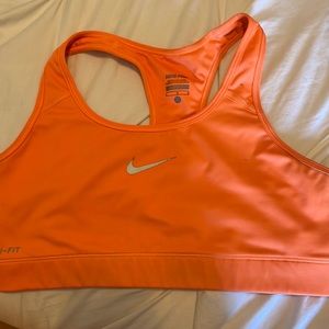 Nike swoosh sports bra L